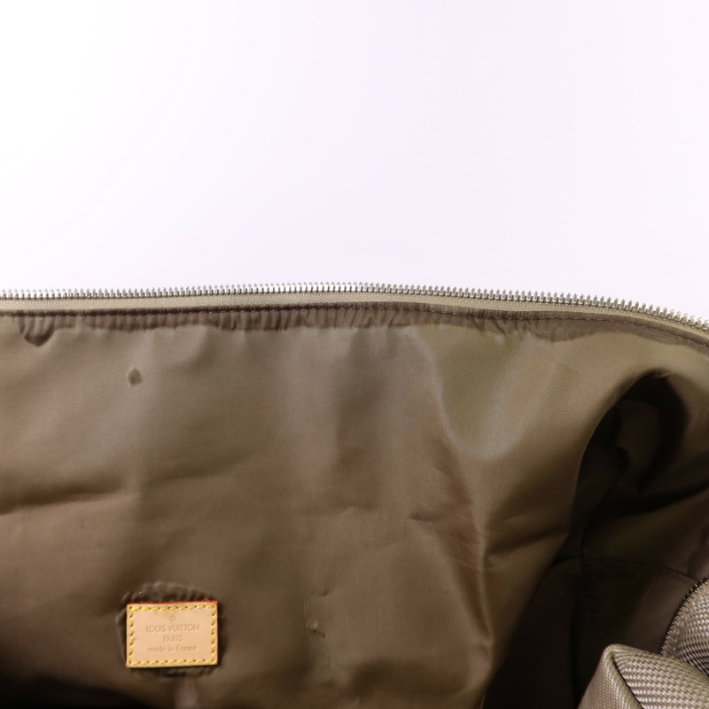 LOUIS VUITTON Damier Geant 帆布 Souverain Keepall 2005銀扣手挽肩背兩用袋-18