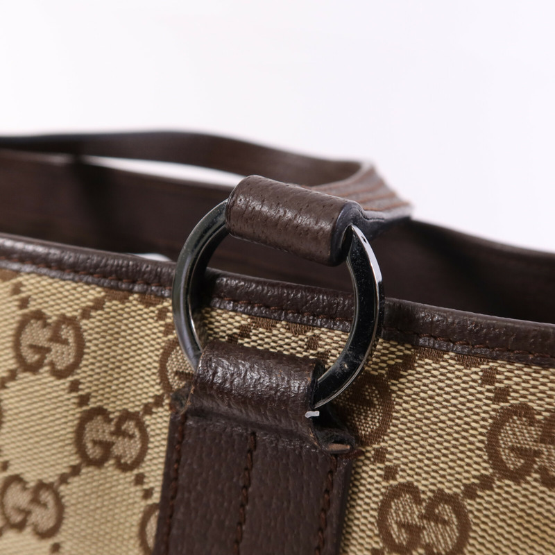 GUCCI 帆布Shoulder Bag銀扣肩背袋-6