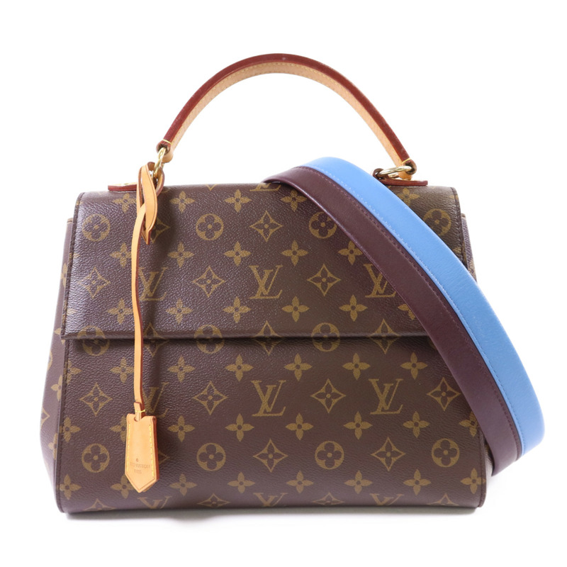 LOUIS VUITTON Monogram Cluny MM金扣手挽肩背兩用袋-0