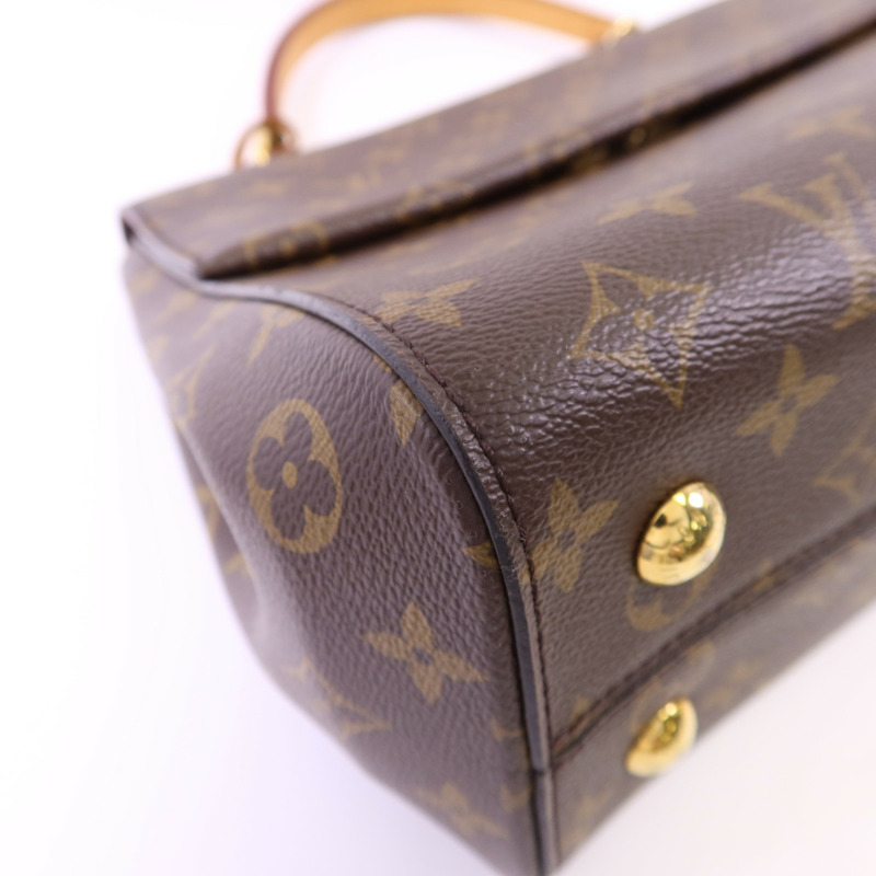 LOUIS VUITTON Monogram Cluny MM金扣手挽肩背兩用袋-14