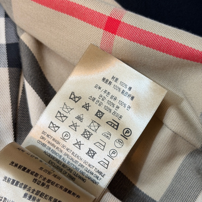 BURBERRY英國肯辛頓黑色風衣UK8-15