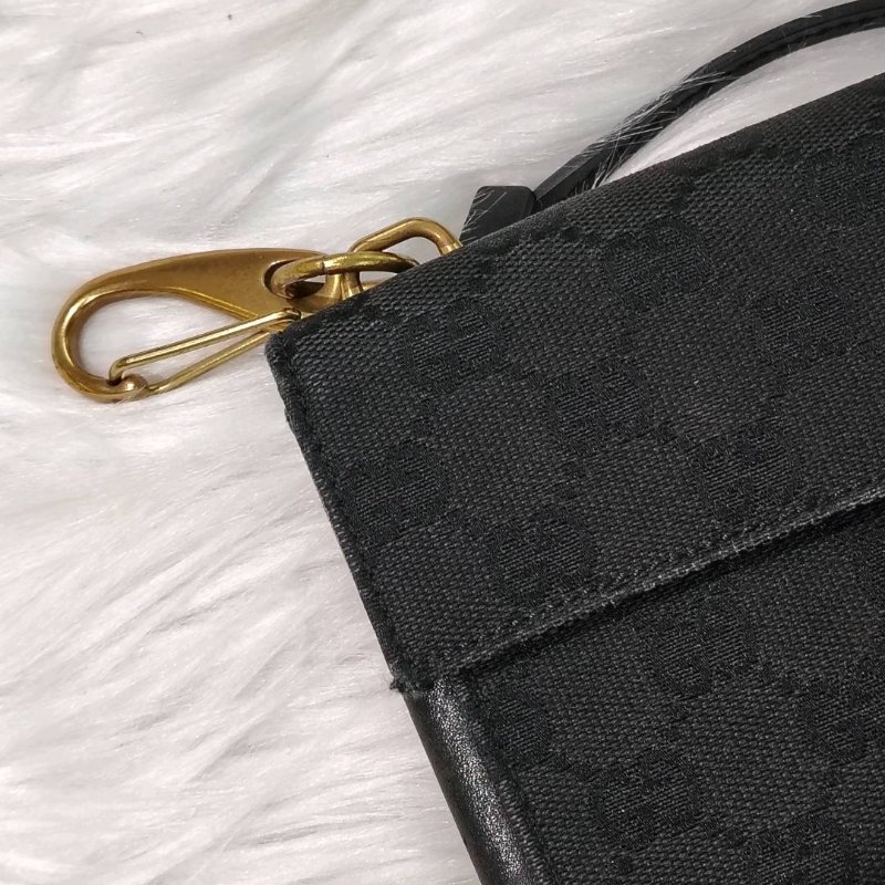 Gucci 古馳 黑色 中古 腰包-4