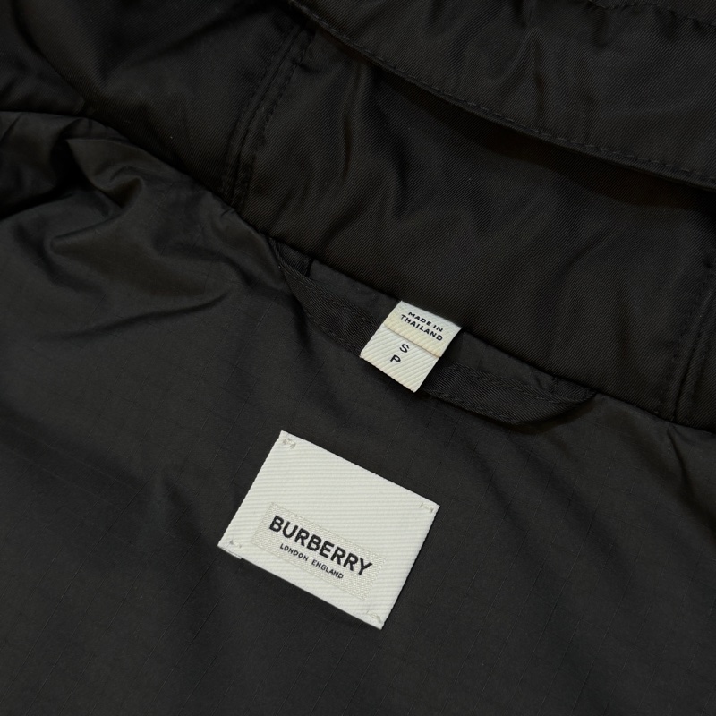 BURBERRY英國男款馬術騎士印花尼龍連帽外套S-11