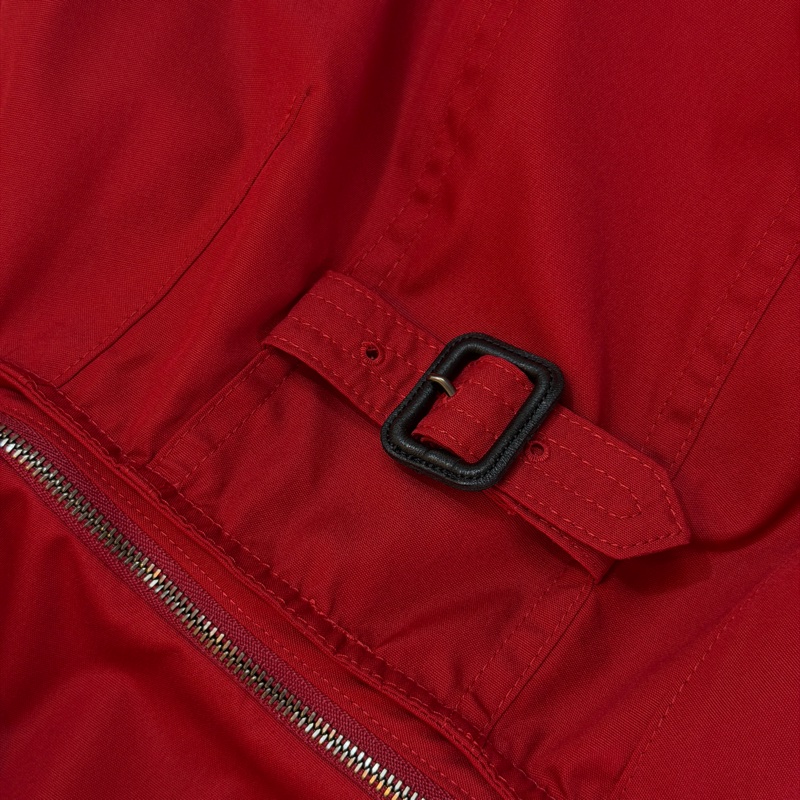 BURBEERY日系倫敦紅色連帽風衣38-10