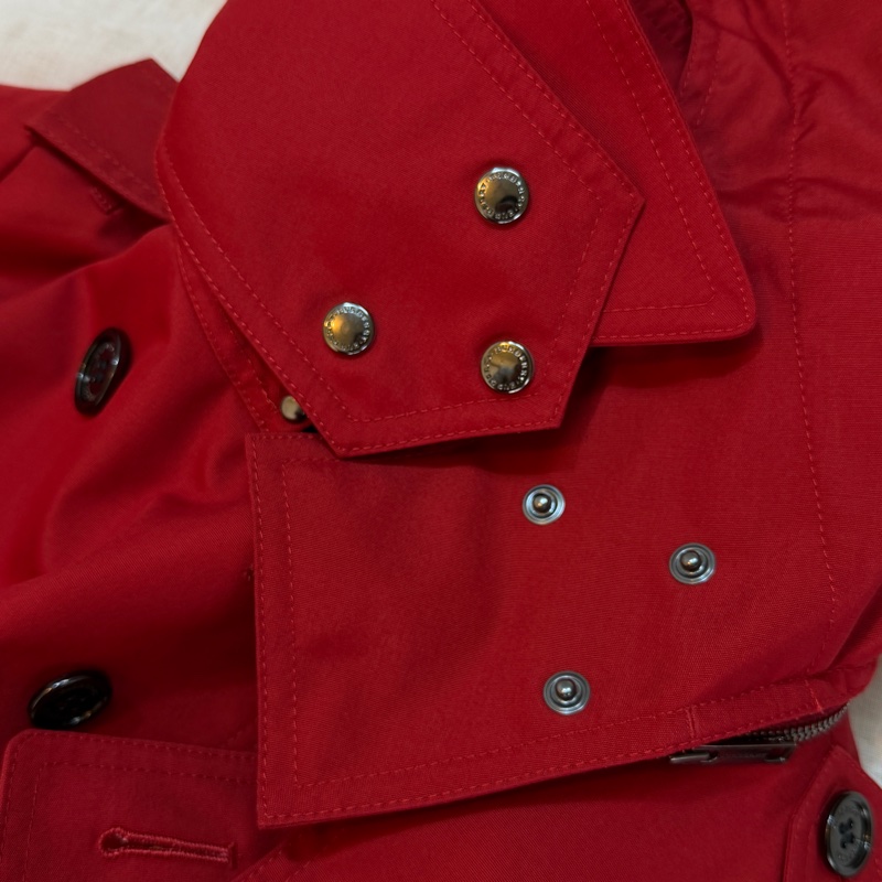 BURBEERY日系倫敦紅色連帽風衣38-11