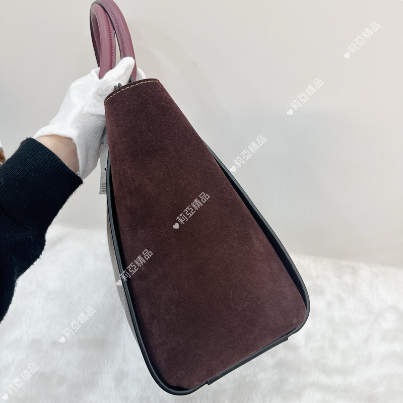 莉亞精品♡ Coach 公文包 紫 二手美包-4