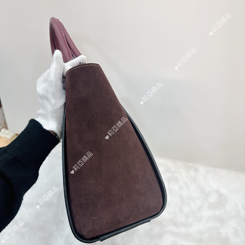 莉亞精品♡ Coach 公文包 紫 二手美包-5