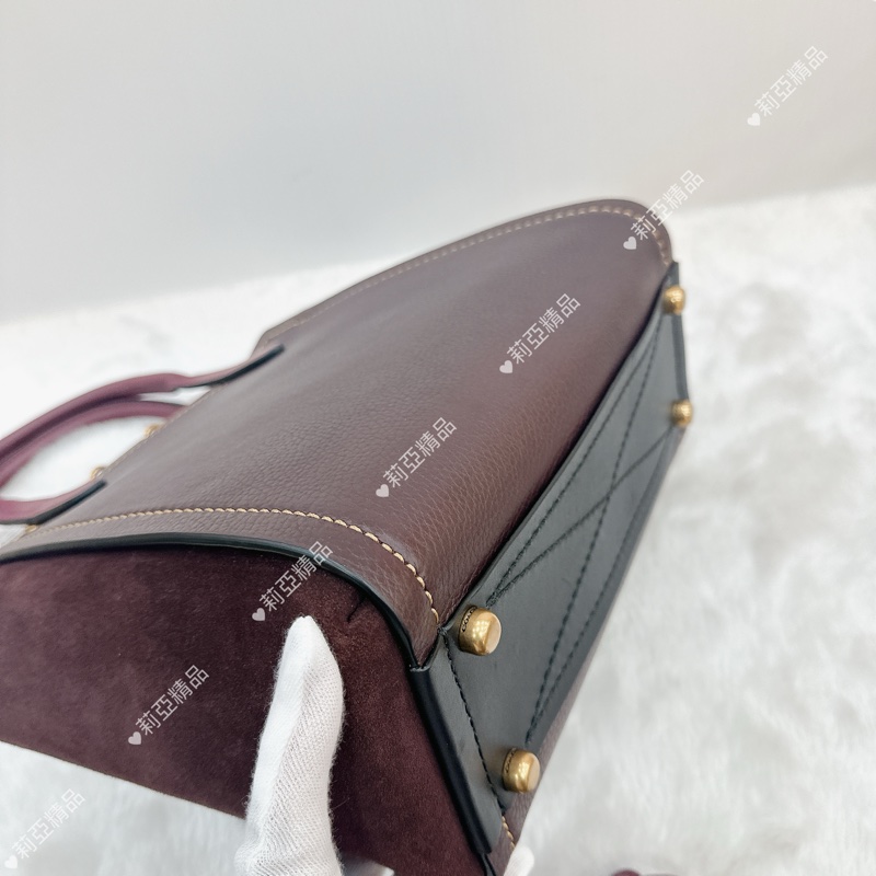 莉亞精品♡ Coach 公文包 紫 二手美包-10