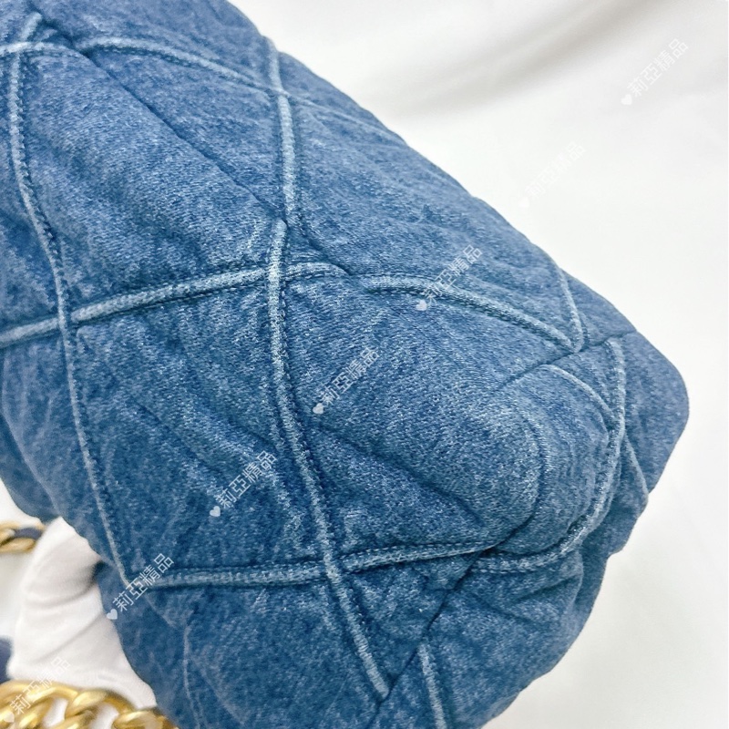 莉亞精品♡ Chanel 牛仔19Bag 二手美包-7