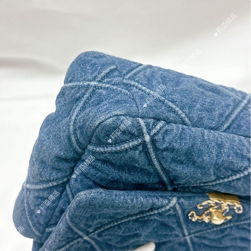 莉亞精品♡ Chanel 牛仔19Bag 二手美包-8