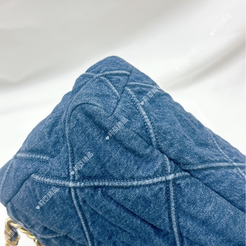 莉亞精品♡ Chanel 牛仔19Bag 二手美包-13