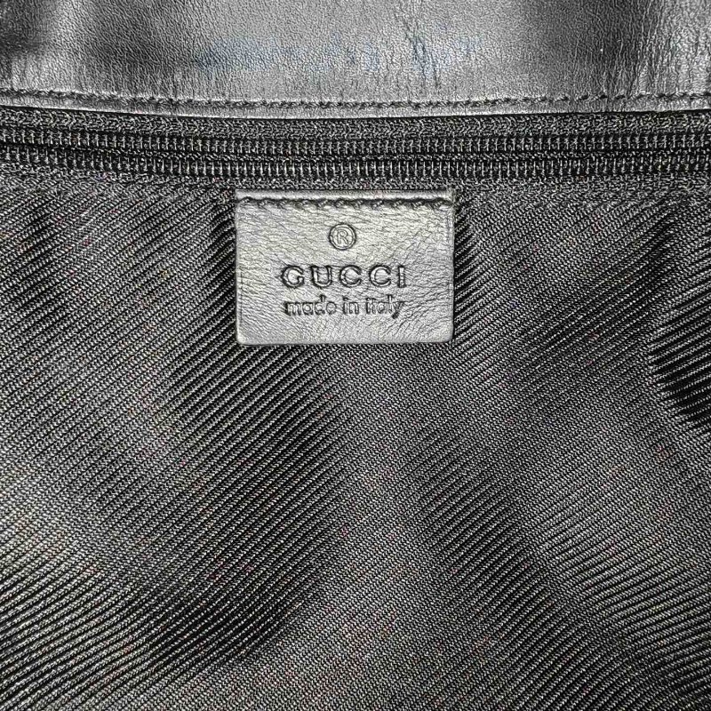 GUCCI 古馳 Canvas Tote 黑色 老花 帆布 中號-6