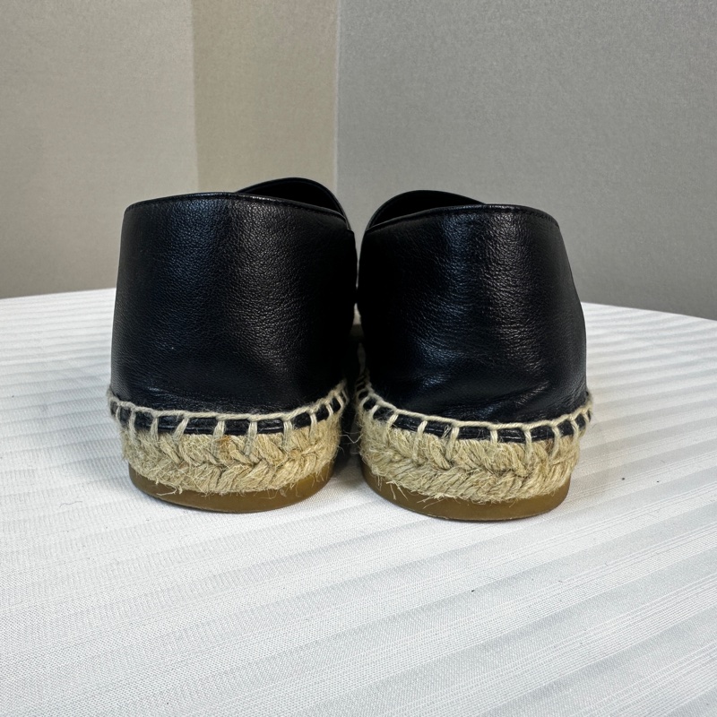 Christian Dior Lambskin Granville Espadrilles 黑色平底羊皮草織鞋 39.5碼-11