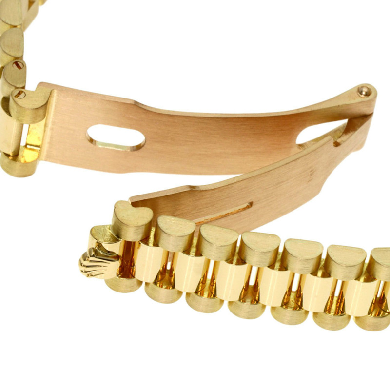 Rolex 69258G Datejust 10P 鑲鑽錶圈腕錶，18K黃金/18KYG/鑽石女士款-7