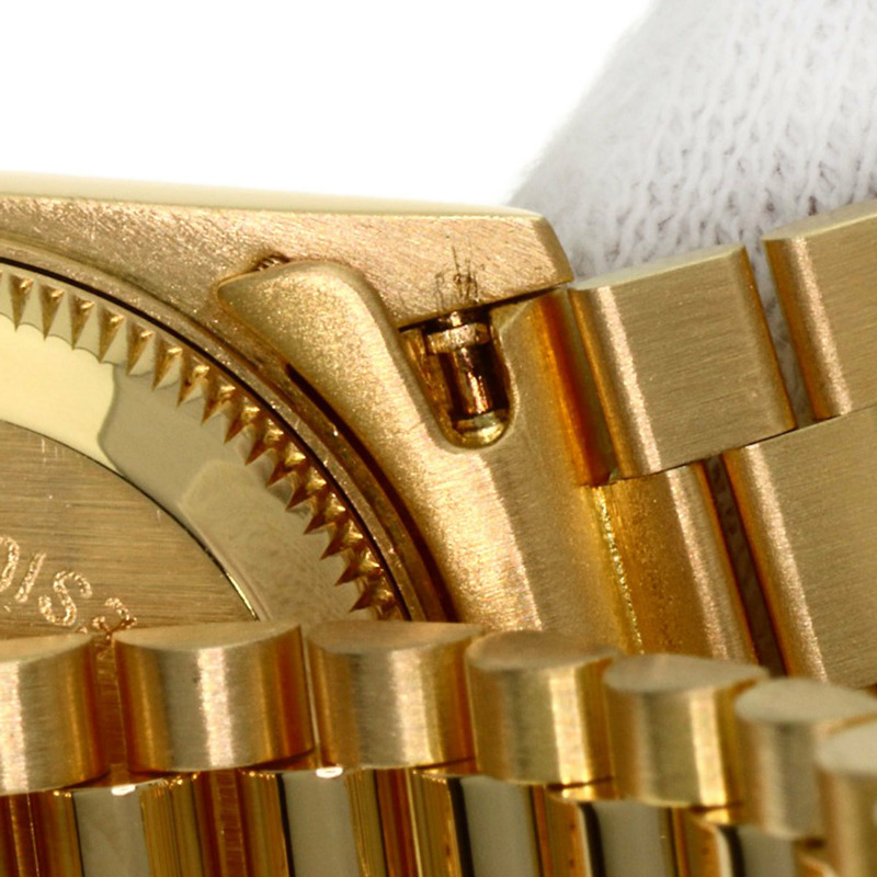 Rolex 69258G Datejust 10P 鑲鑽錶圈腕錶，18K黃金/18KYG/鑽石女士款-23