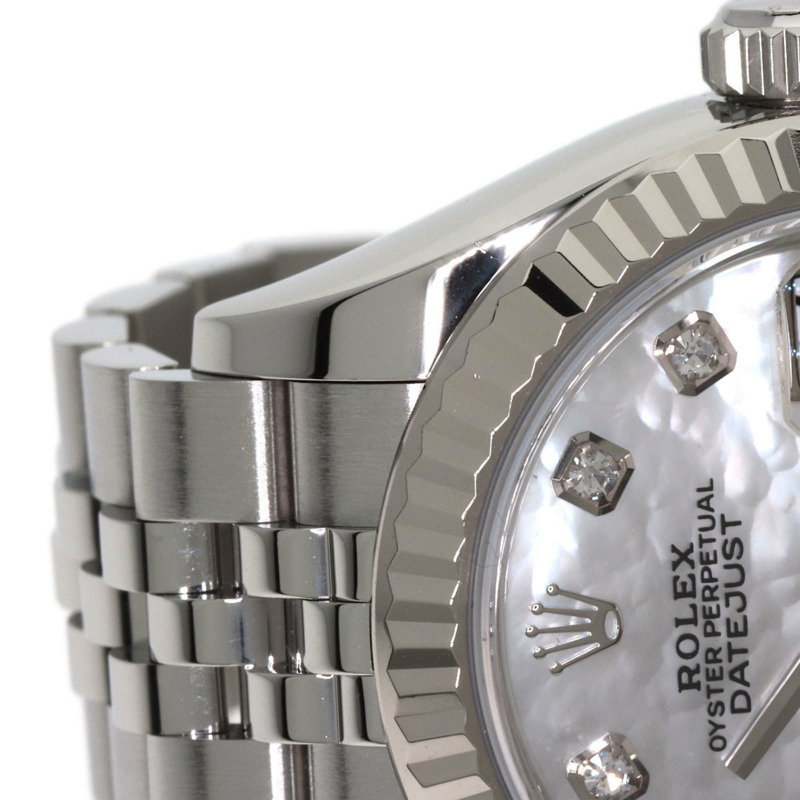 勞力士 279174NG Datejust 女士十鑽腕錶，精鋼/SS/18K 白金材質-14