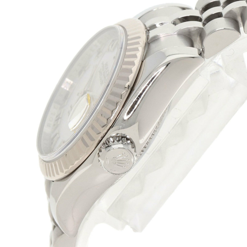 勞力士 179174NR Datejust 女士十鑽腕錶，精鋼/SS/18K 白金材質-4