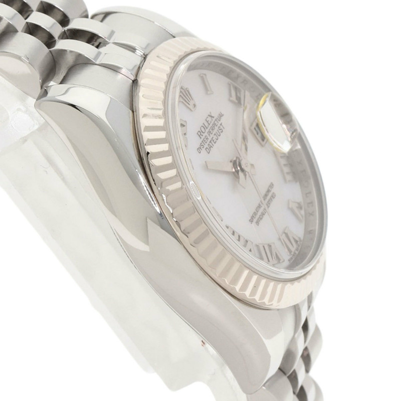 勞力士 179174NR Datejust 女士十鑽腕錶，精鋼/SS/18K 白金材質-5