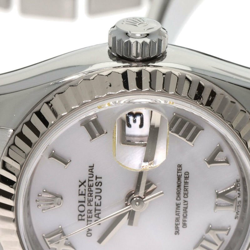 勞力士 179174NR Datejust 女士十鑽腕錶，精鋼/SS/18K 白金材質-15