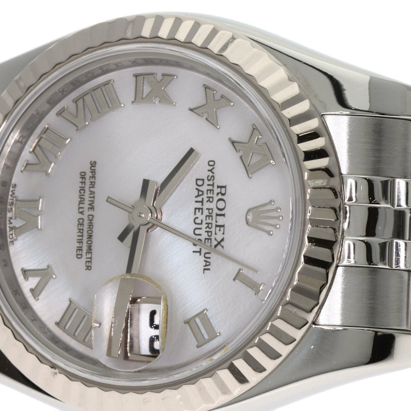 勞力士 179174NR Datejust 女士十鑽腕錶，精鋼/SS/18K 白金材質-16