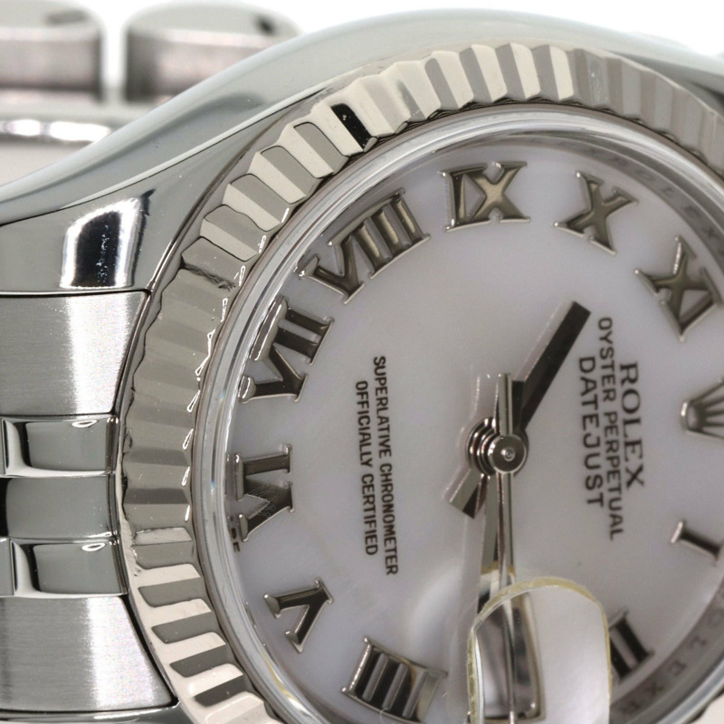 勞力士 179174NR Datejust 女士十鑽腕錶，精鋼/SS/18K 白金材質-17