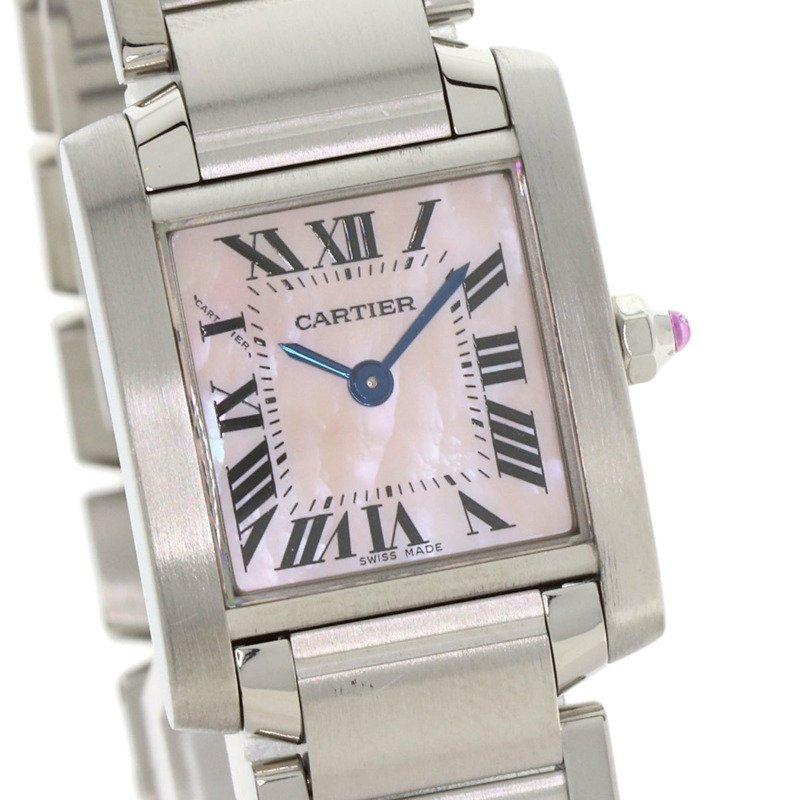 卡地亞 Tank Française W51028Q3 SM 女士精鋼腕錶-3