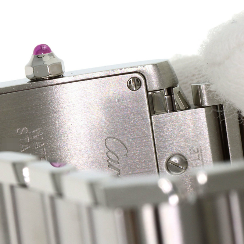 卡地亞 Tank Française W51028Q3 SM 女士精鋼腕錶-20