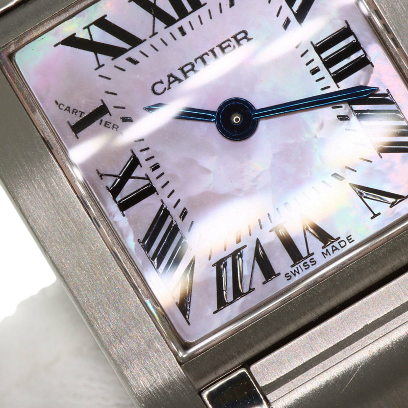 卡地亞 Tank Française W51028Q3 SM 女士精鋼腕錶-21