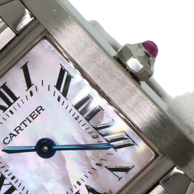 卡地亞 Tank Française W51028Q3 SM 女士精鋼腕錶-23