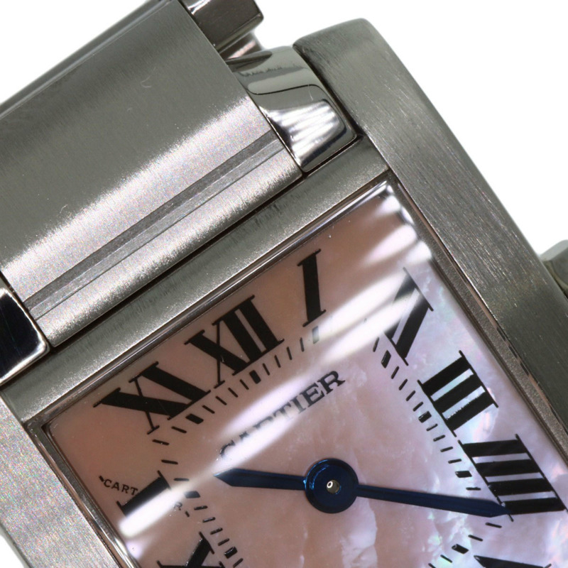 卡地亞 Tank Française W51028Q3 SM 女士精鋼腕錶-24