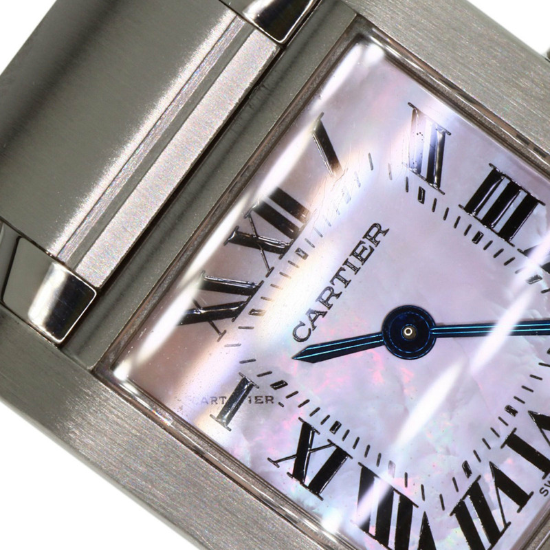 卡地亞 Tank Française W51028Q3 SM 女士精鋼腕錶-25
