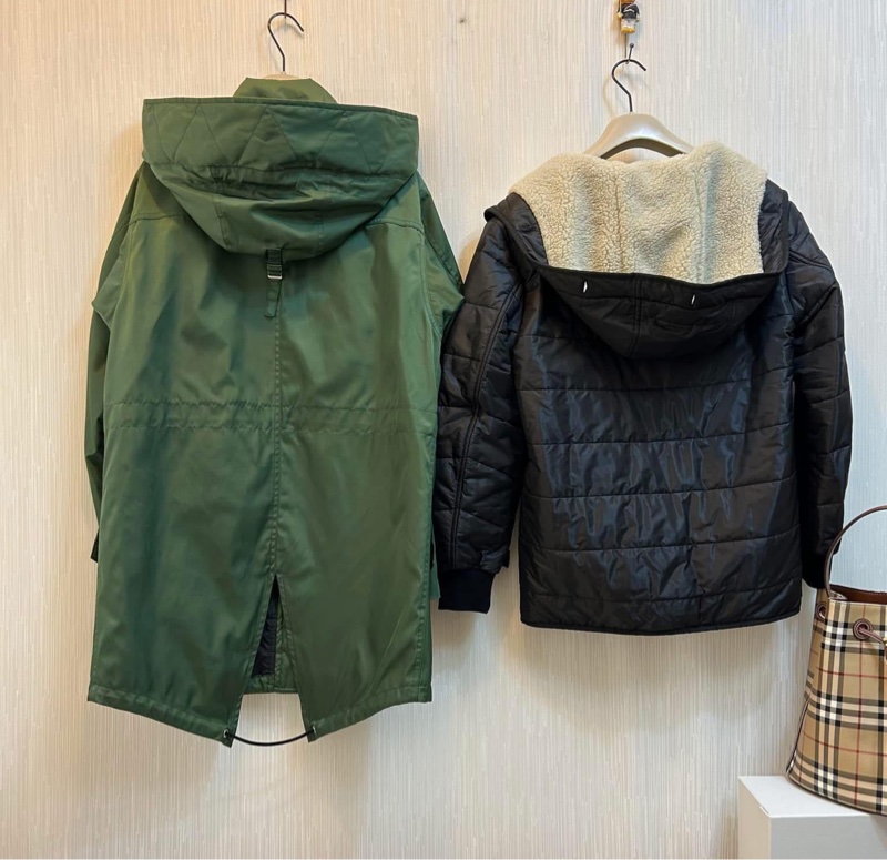BURBERRY英國草綠色兩件式風衣XXS-1