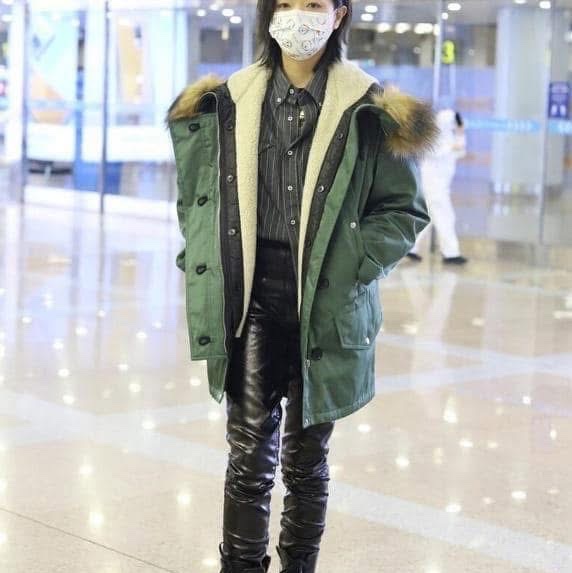 BURBERRY英國草綠色兩件式風衣XXS-3
