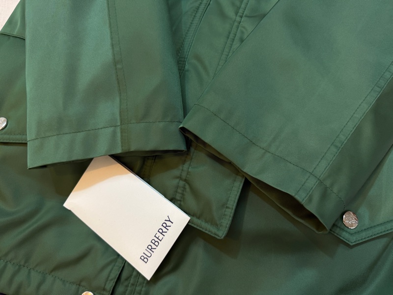 BURBERRY英國草綠色兩件式風衣XXS-7