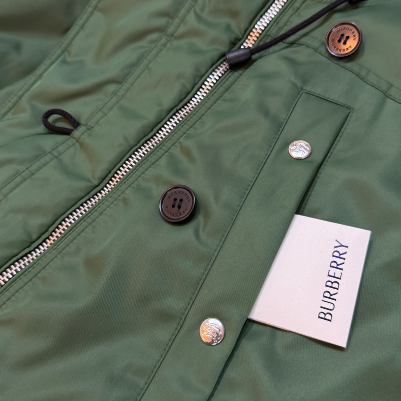 BURBERRY英國草綠色兩件式風衣XXS-9