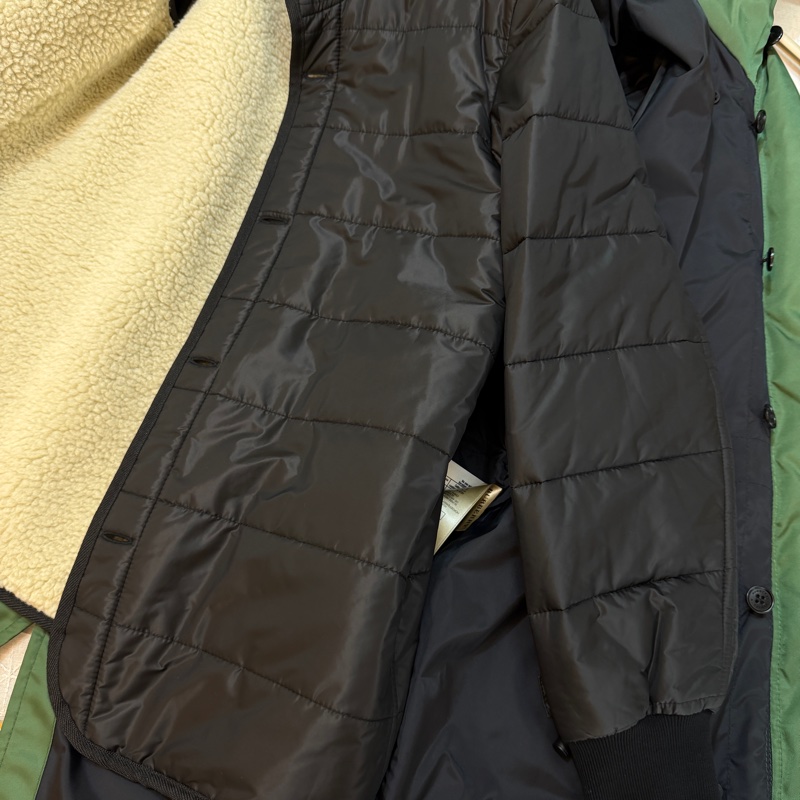 BURBERRY英國草綠色兩件式風衣XXS-12