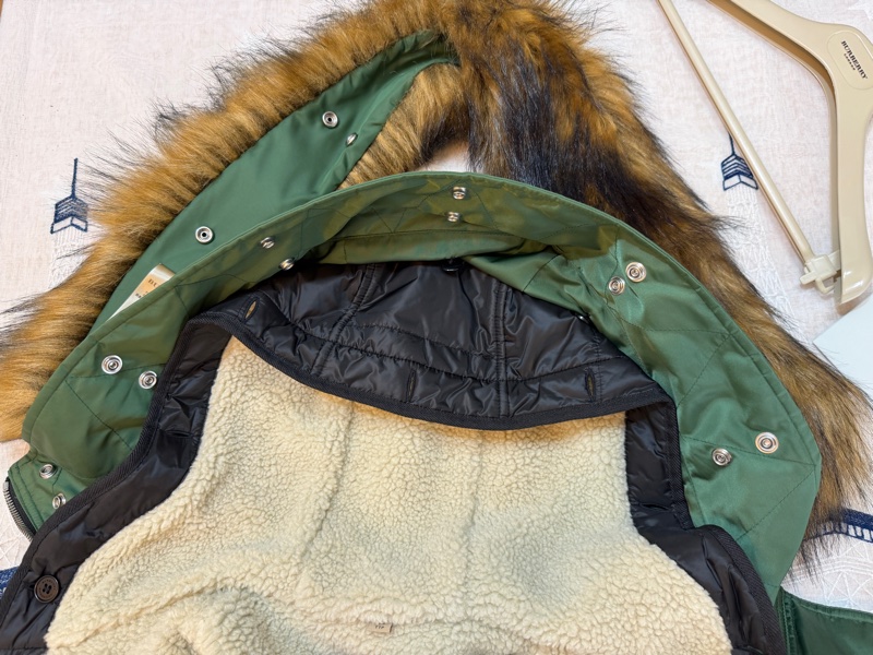 BURBERRY英國草綠色兩件式風衣XXS-16