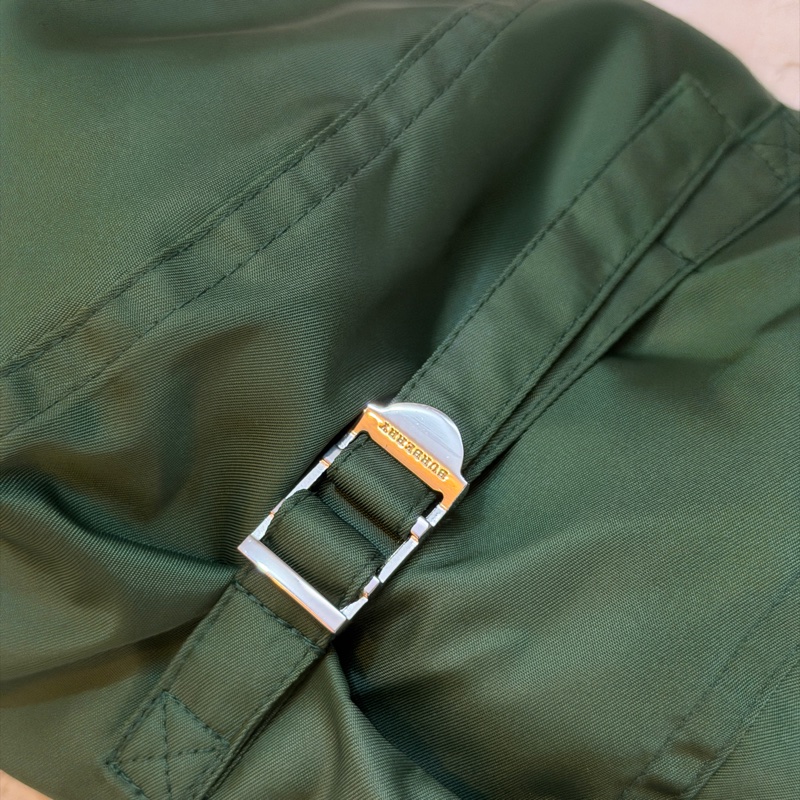 BURBERRY英國草綠色兩件式風衣XXS-18