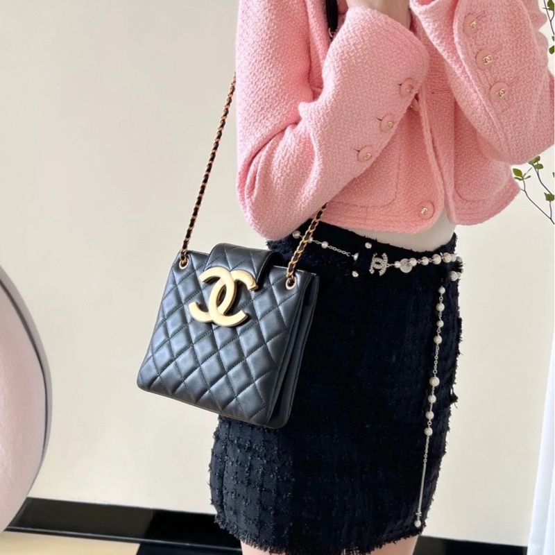 JK國際二手精品✨Chanel 大logo tote 芯片款-3