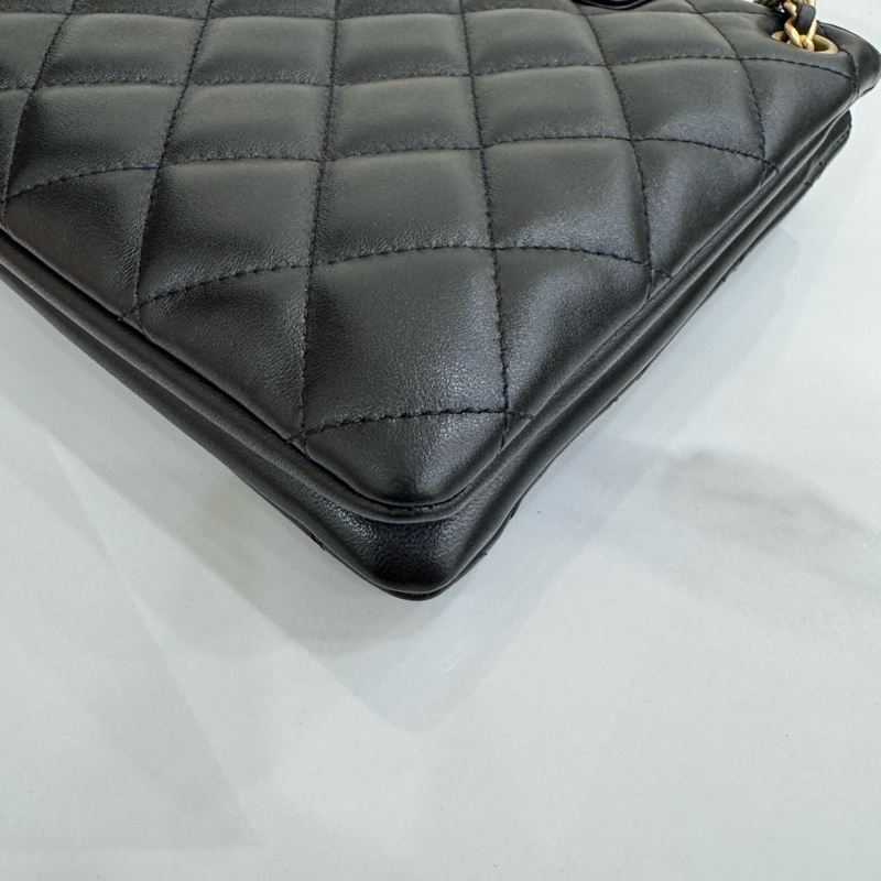 JK國際二手精品✨Chanel 大logo tote 芯片款-10