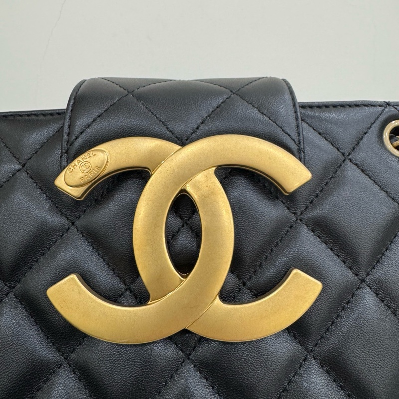 JK國際二手精品✨Chanel 大logo tote 芯片款-11