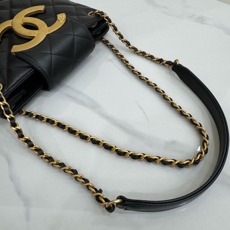 JK國際二手精品✨Chanel 大logo tote 芯片款-18