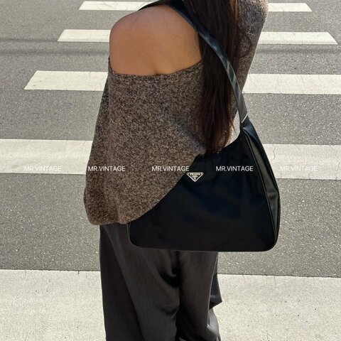 🏷Prada hobo皮革拼接