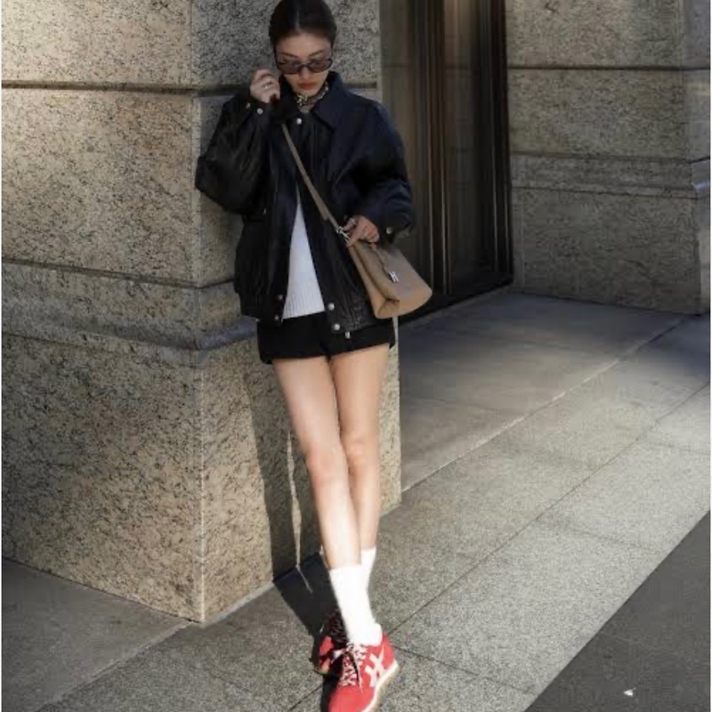 許路兒同款 HOGAN復古風格德訓鞋（紅&藍）-1