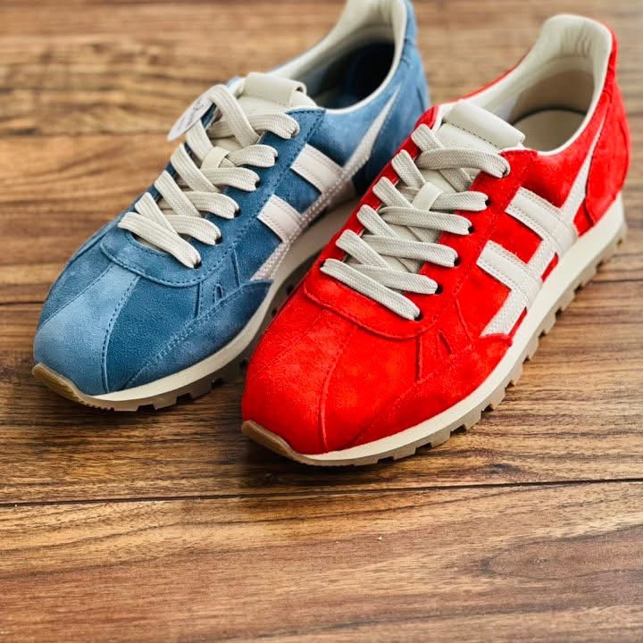 許路兒同款 HOGAN復古風格德訓鞋（紅&藍）-11