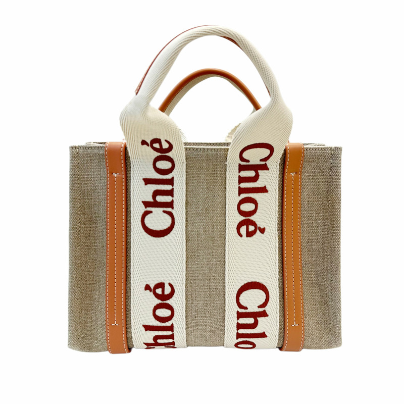 CHLOE 25FW Logo Woody 小號手提包-0