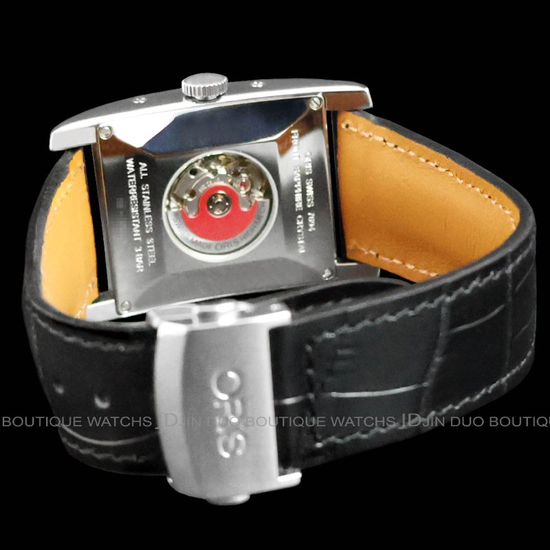 金鐸精品~W892 ORIS 豪利時 Rectangular矩形月相多功能 自動上鍊男用腕錶-2