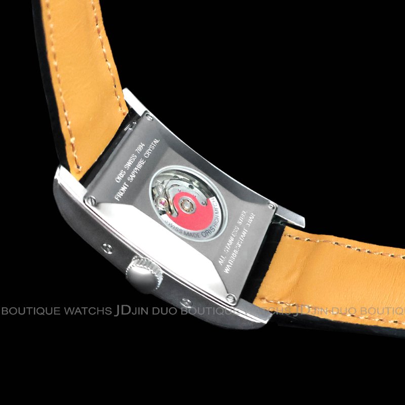 金鐸精品~W892 ORIS 豪利時 Rectangular矩形月相多功能 自動上鍊男用腕錶-4