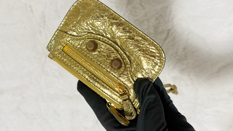 Balenciaga LE CAGOLE金屬化硬幣錢包 全網唯一顏色❤️-2