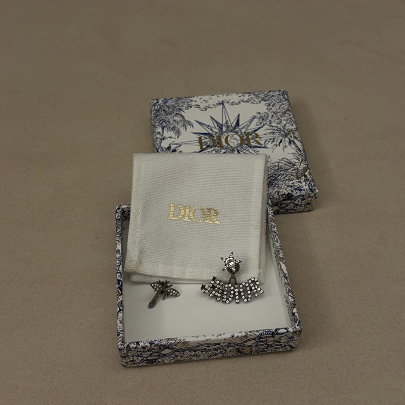 Dior JADIOR 鑲鑽耳環-0